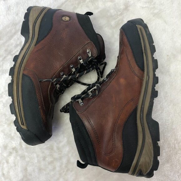 Timberland Back Road Brown Leather Hiking Trail Boots Size 7 - Picture 6 of 14